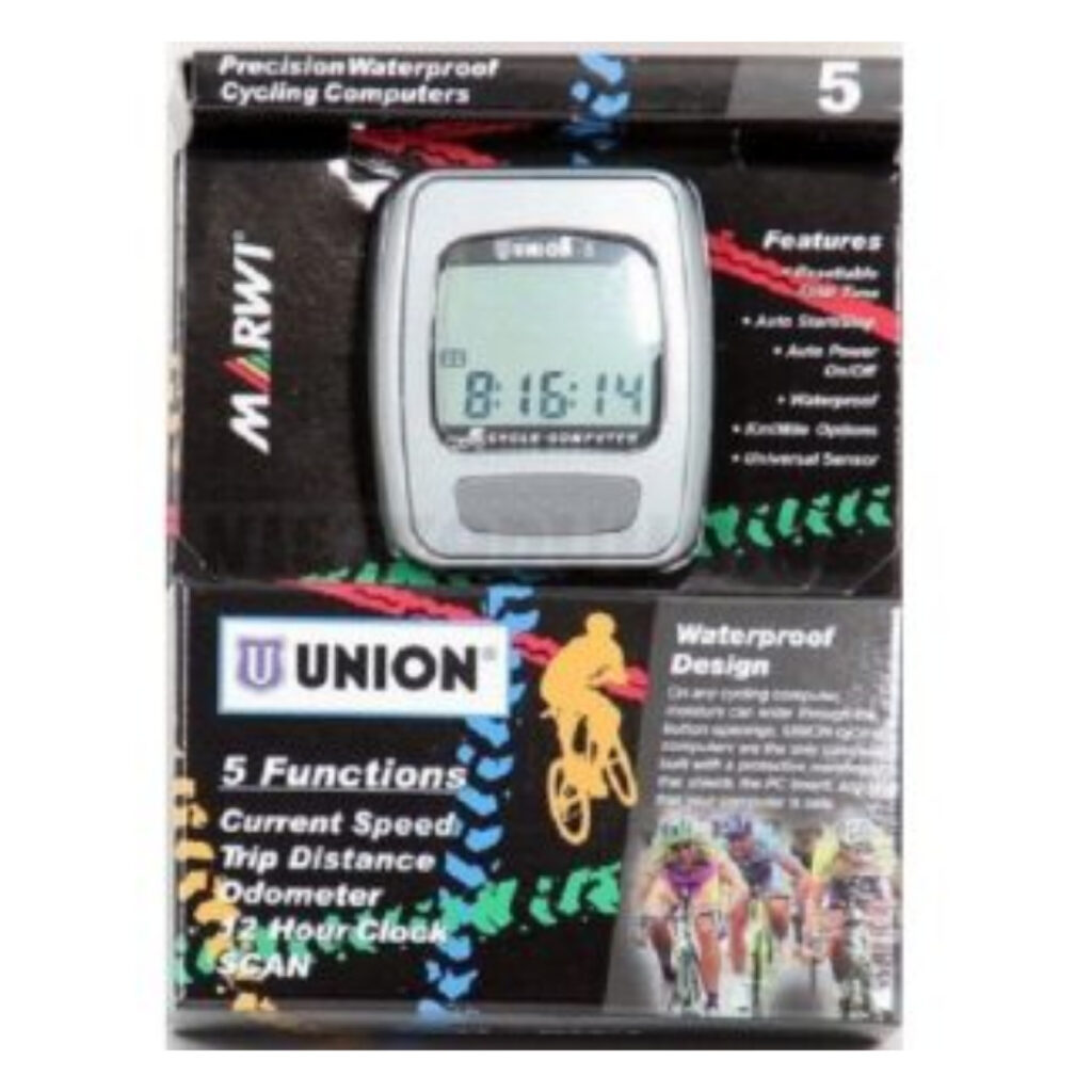 Fietscomputer Union 5 functies met draad