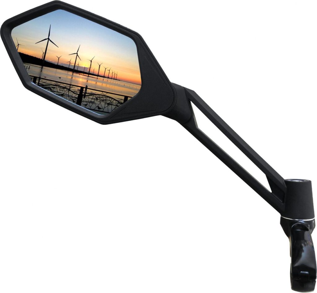 Meachow fietsspiegel e-bike links zwart