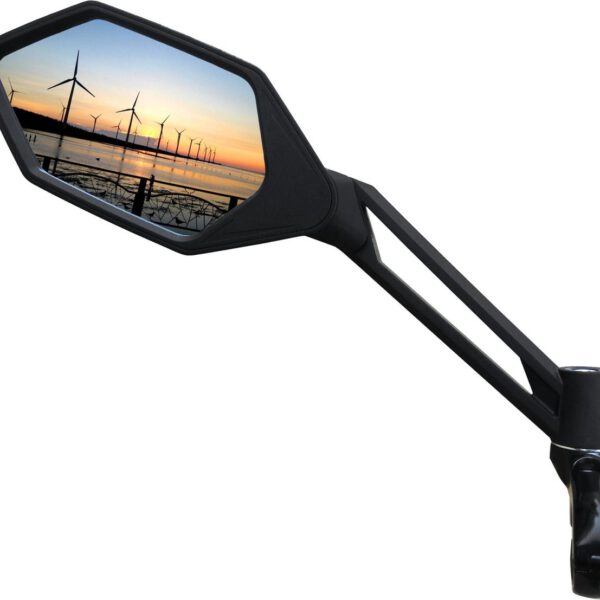 Meachow fietsspiegel e-bike links zwart