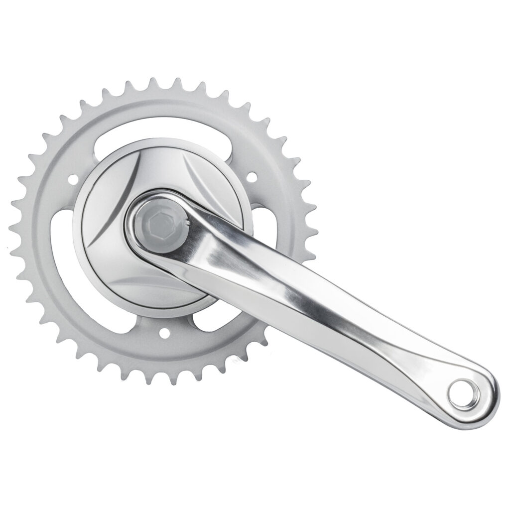 Crankstel 38T alu/zilver