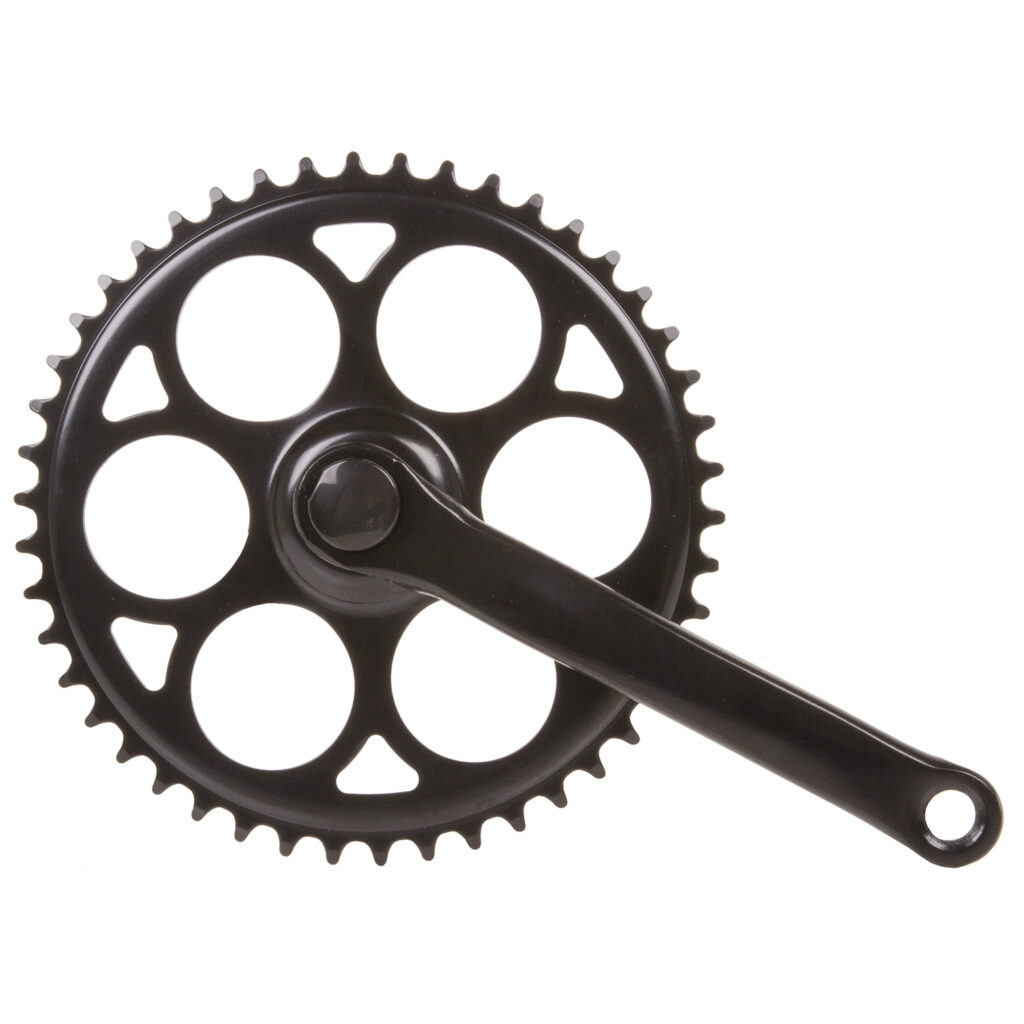 Crankstel 44T staal zwart