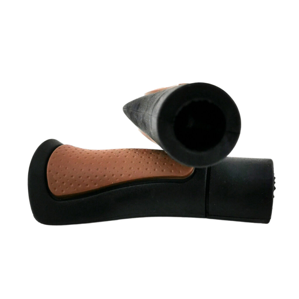 Herrmans handvatten ergo 120-90 bruin/zwart set - Afbeelding 4