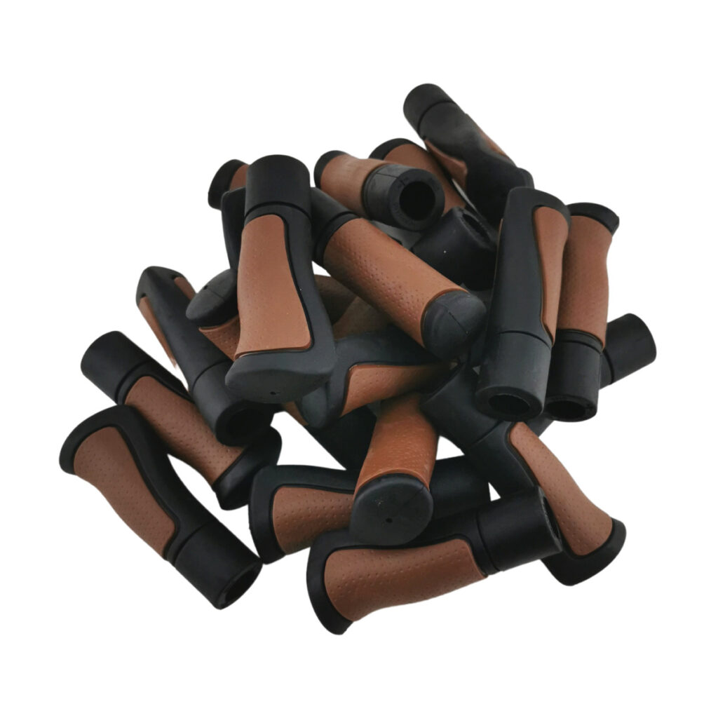 Herrmans handvatten ergo 120-90 bruin/zwart set - Afbeelding 2