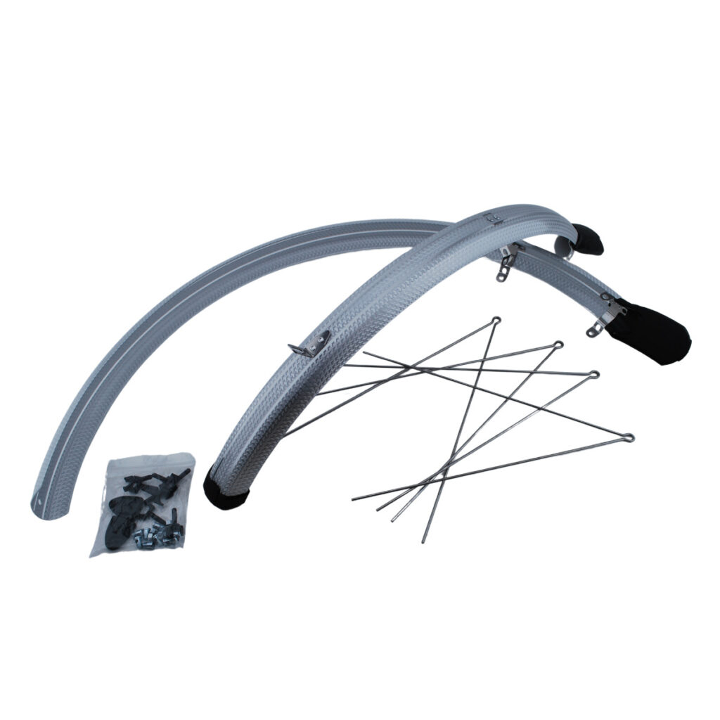 SKS spatborden 28'' 50mm zilver Carbon look - Afbeelding 4