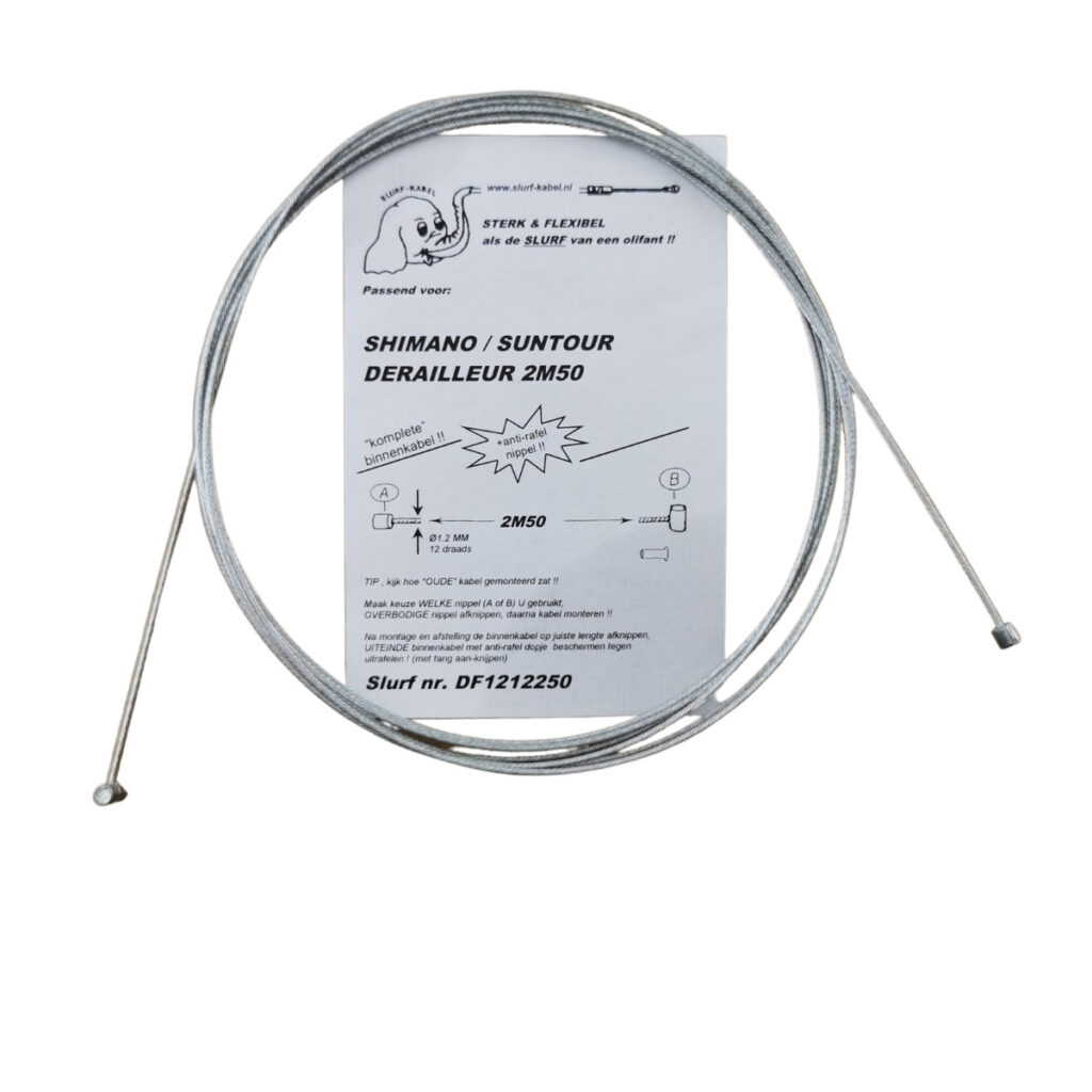 Versnellingkabel staal Shimano Suntour 250cm
