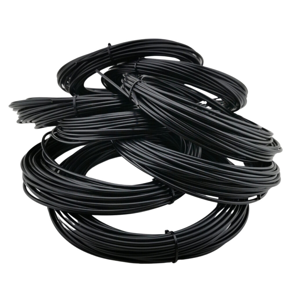 5x Buitenkabel rem 25 meter zwart 11 euro per rol - Afbeelding 4