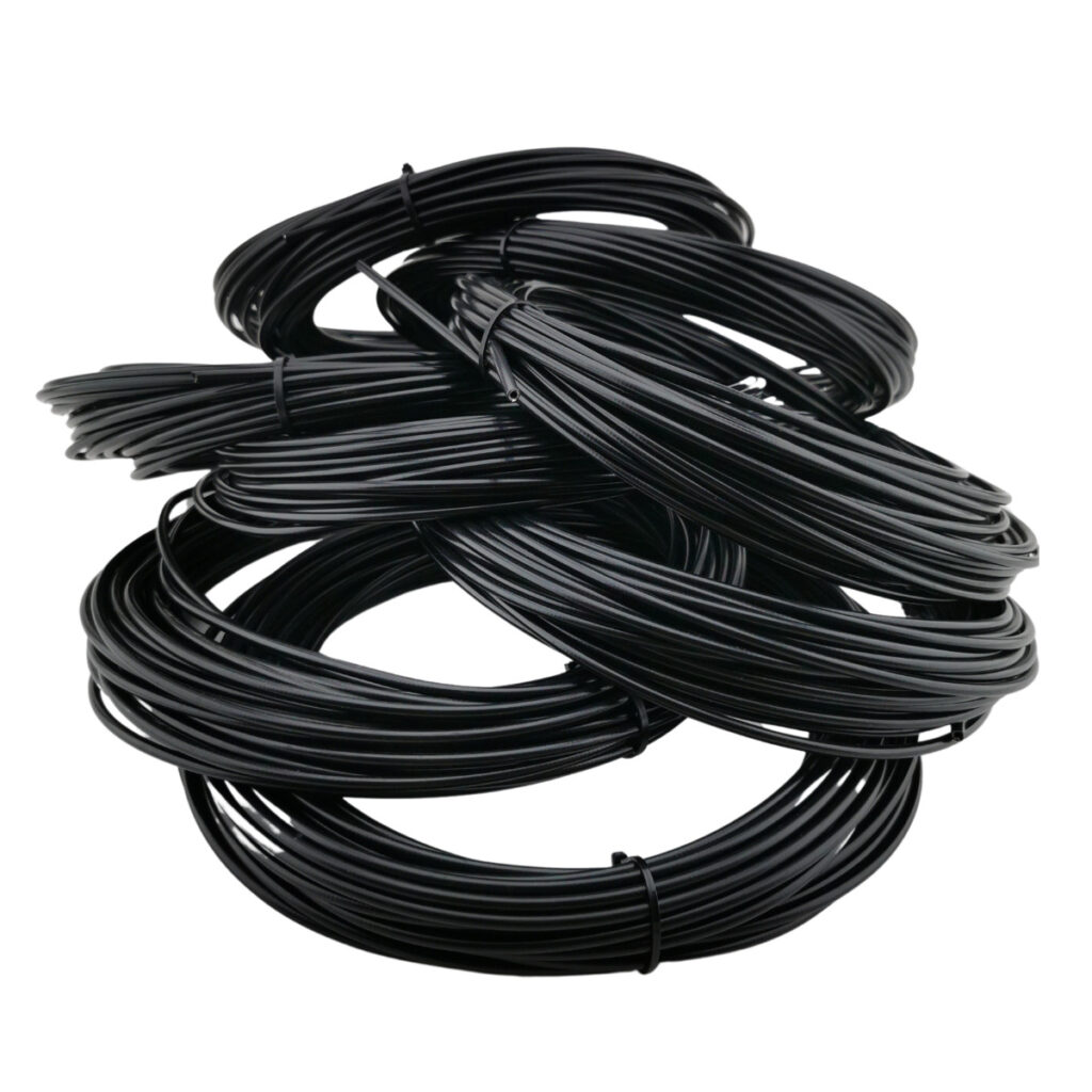 5x Buitenkabel rem 25 meter zwart 11 euro per rol
