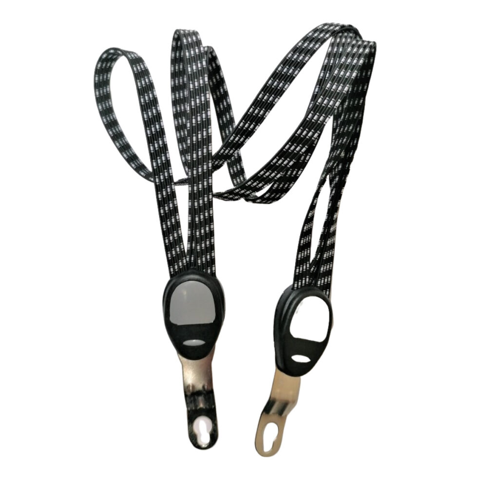 Snelbinder Trio 26/28 inch zwart grijs 68/90cm incl. bevestigingsplaatjes