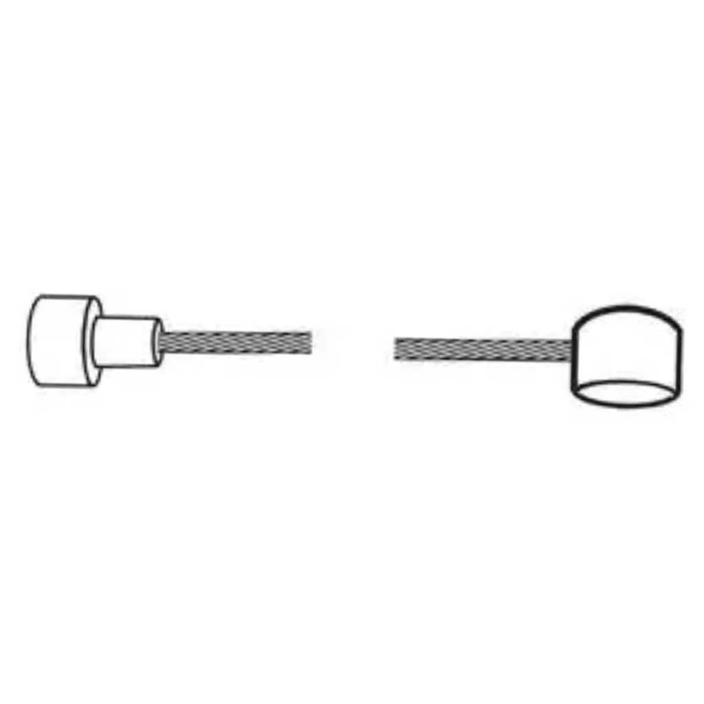 Remkabel staal ton/peer lengte 200cm - Afbeelding 4