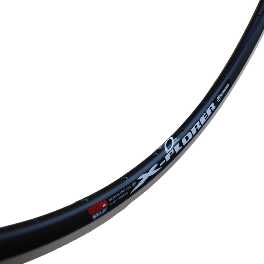 Velg 28inch Explorer zwart dubbelwandig - Afbeelding 2