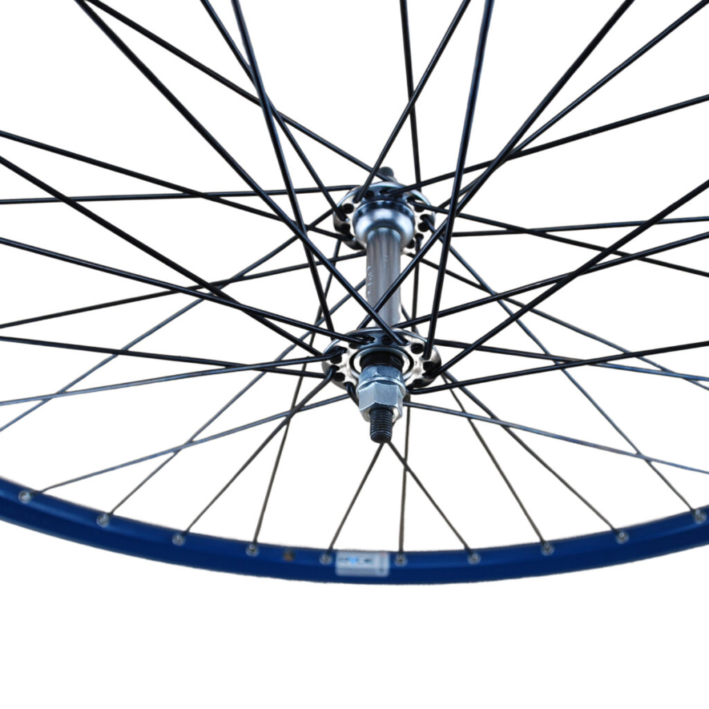 Voorwiel aluminium blauw 28inch - Afbeelding 2