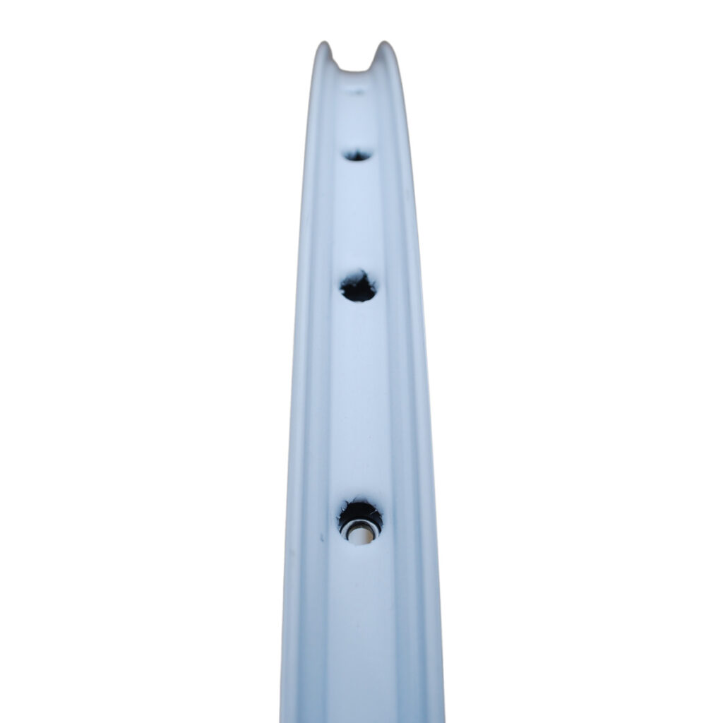 Achterwiel Freewheel aluminium wit 28inch - Afbeelding 4