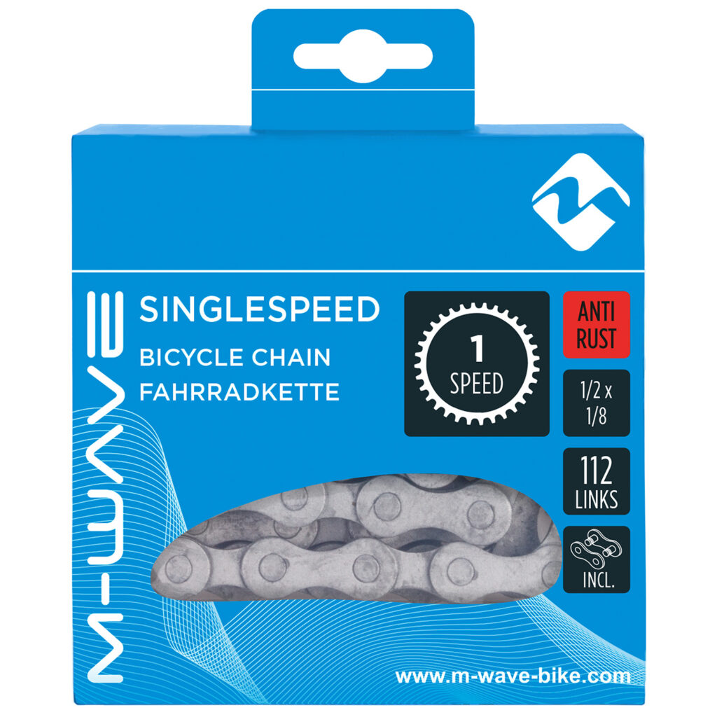 M-Wave fietsketting 1/2x1/8 ANTI-roest, KMC